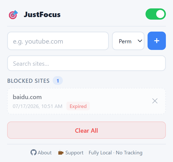 Focus & Blocker